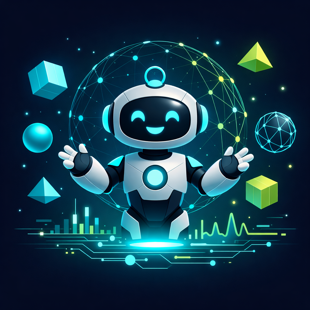 Robot and AI illustration